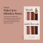 Kitsch Satin Flexi Rod Heatless Hair Curler Set 4pcs - Rosewood - Image 2