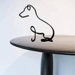 Minimalist Art Sculpture, Personalized Metal Abstract Metal Line Minimalist Art Crafts Creative Line Drawing Ornaments for Wall, Living Room, Home Office Desk Decoration (Jack Russell) - Image 2