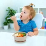 PandaEar 3 Pack Silicone Baby Bowls with Suction| Stay Put Suction Bowls for Babies Kids Toddlers Infants| Large Cup Base| Food Grade Soft Safe BPA-Free (Brown/Blue/Green) - Image 2