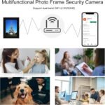 Photo Frame Camera 1080P WiFi, Motion Activated Hidden Camera Nanny Cam, Wireless Security Monitor for Home/Baby/Pet - Live Feed & Video Recording, Support iOS/Android - Image 2