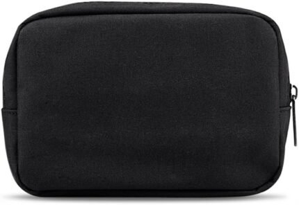 Universal Electronics/Accessories Soft Carrying Case Bag, Durable & Light-Weight,Suitable for Out-Going, Business, Travel and Cosmetics Kit (Small-Black)