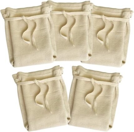 Washable Organic Diapers – Cotton Fitted Cloth Diaper for Baby and Toddler (5-Pack)
